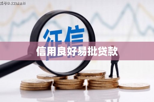 徐州信用良好易批贷款