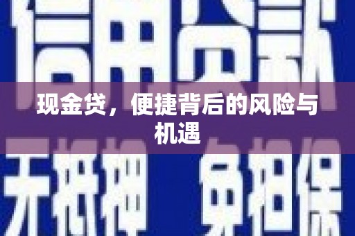 徐州现金贷，便捷背后的风险与机遇