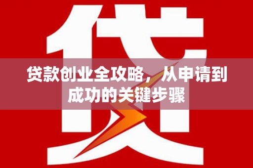 徐州贷款创业全攻略，从申请到成功的关键步骤