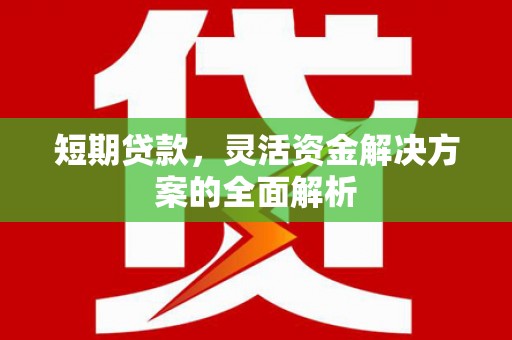 徐州短期贷款，灵活资金解决方案的全面解析