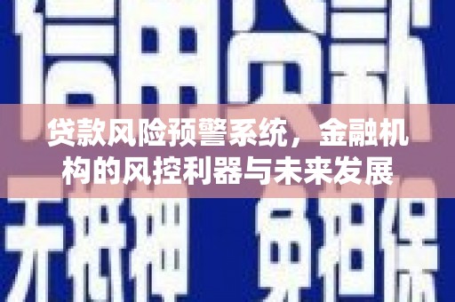 徐州贷款风险预警系统，金融机构的风控利器与未来发展