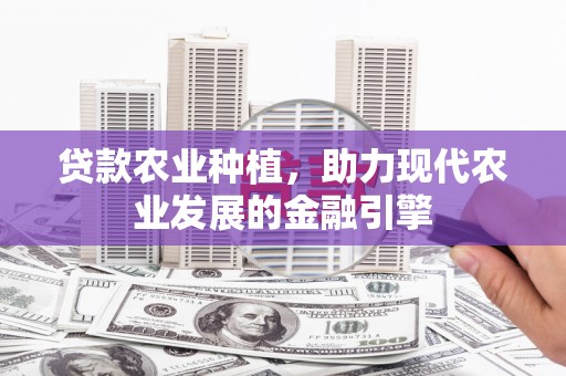 徐州贷款农业种植，助力现代农业发展的金融引擎