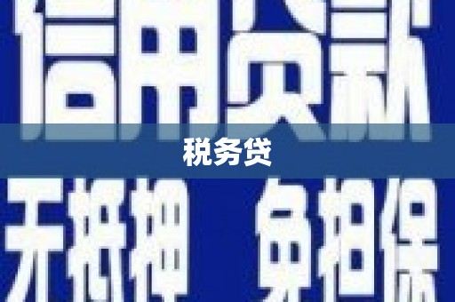 徐州税务贷