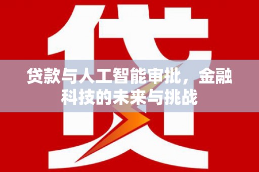 徐州贷款与人工智能审批，金融科技的未来与挑战