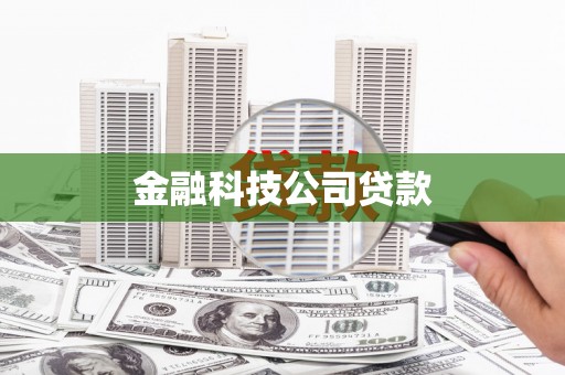 徐州金融科技公司贷款