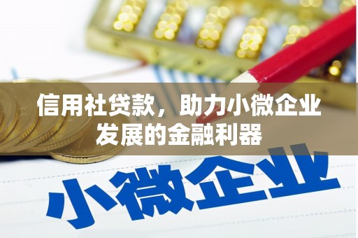 徐州信用社贷款，助力小微企业发展的金融利器